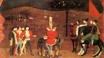 パオロ・ウッチェロ Painting - 冒涜されたホストの奇跡 シーン 5 ルネサンス初期 パオロ・ウッチェロ